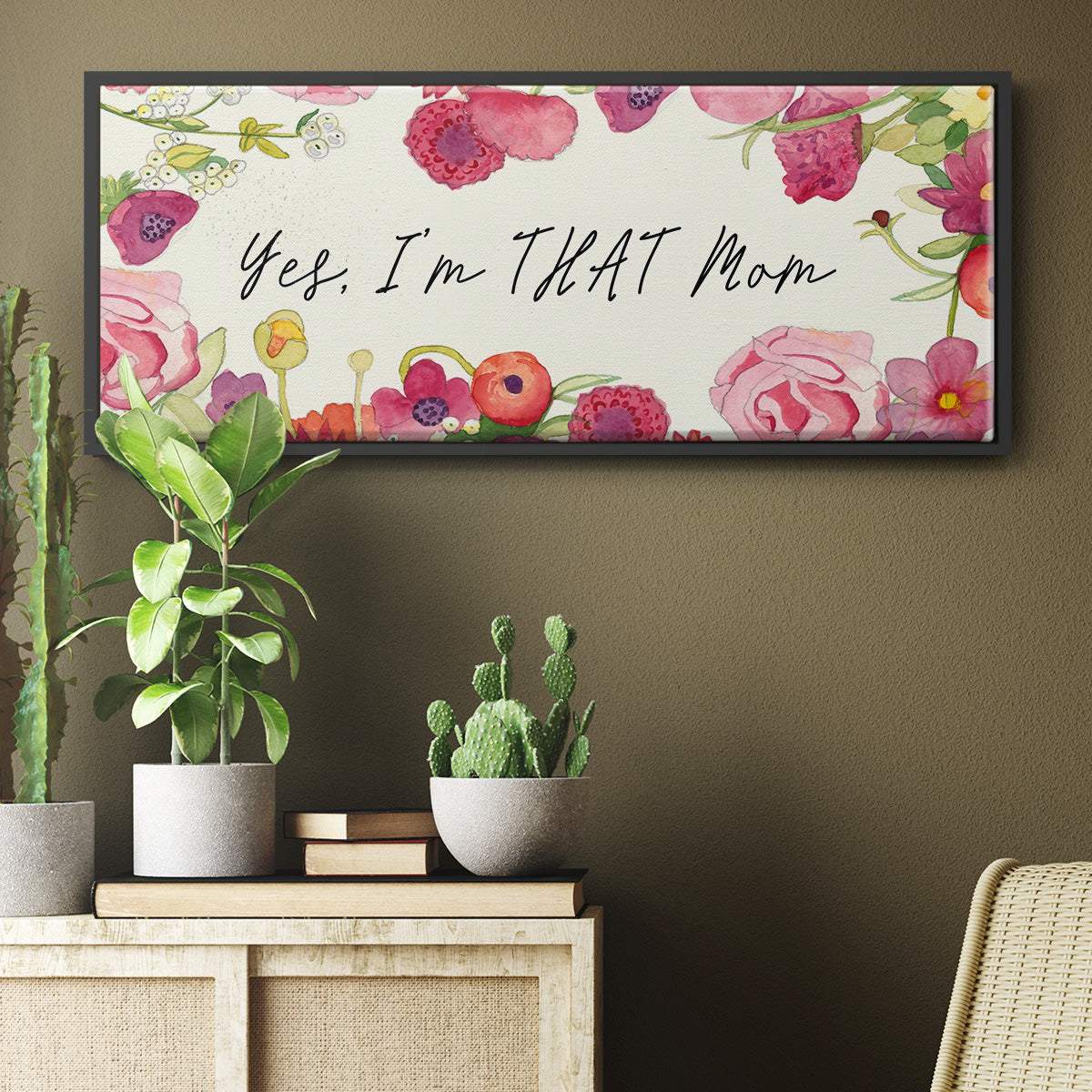 You Da Mom Collection D - Floater Framed Canvas Print