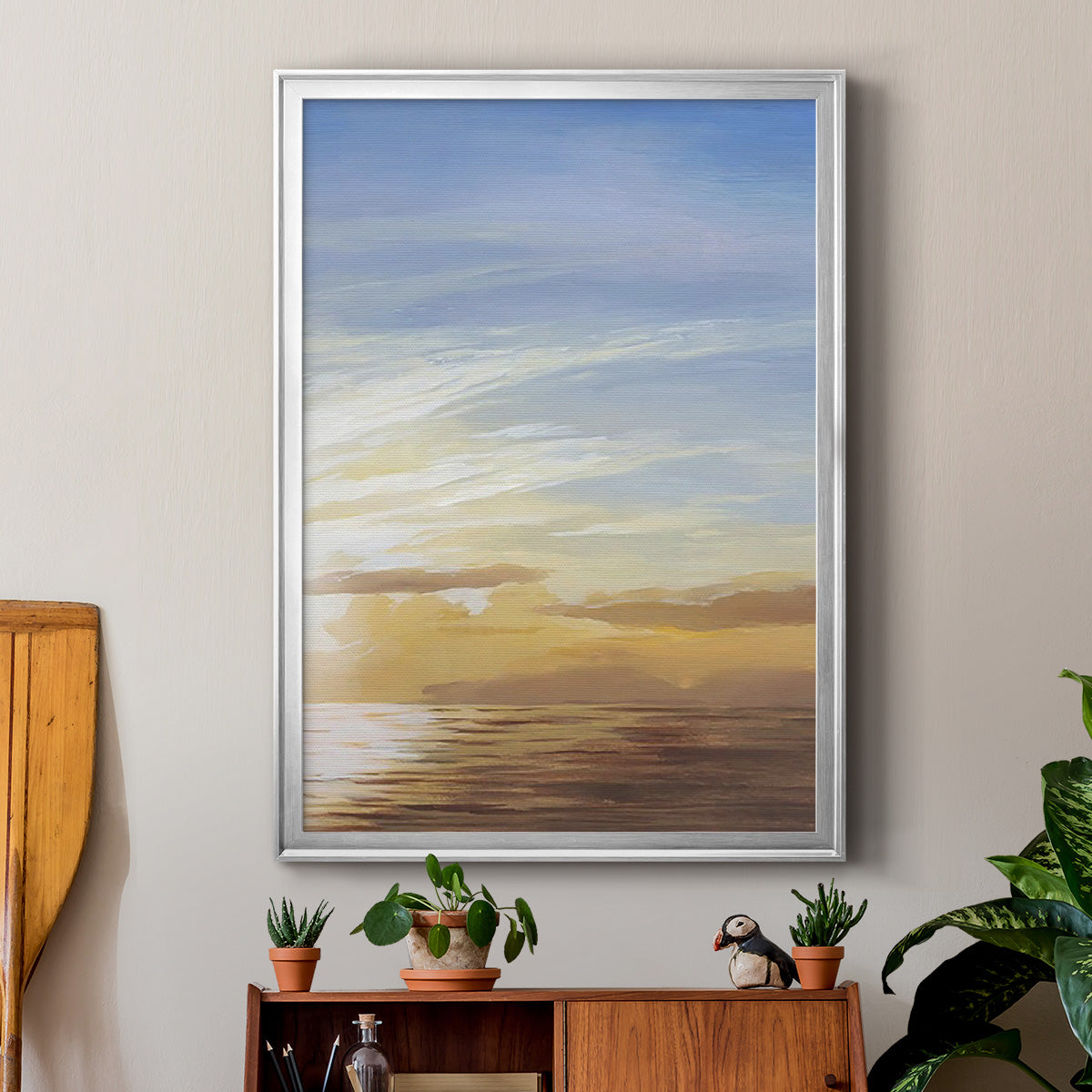 Luminous Waters II - Modern Framed Canvas Print