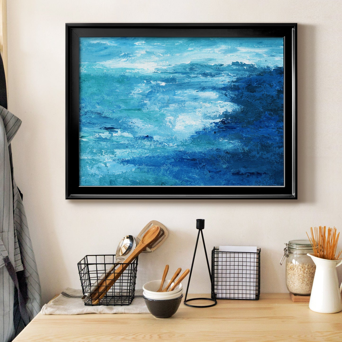 Crashing Waves II Premium Classic Framed Canvas - Ready to Hang