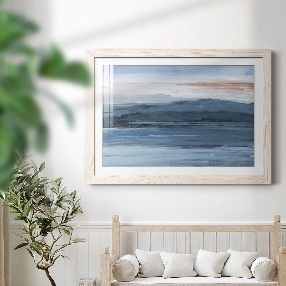 Across The Lake - Barnwood Framed Art Print