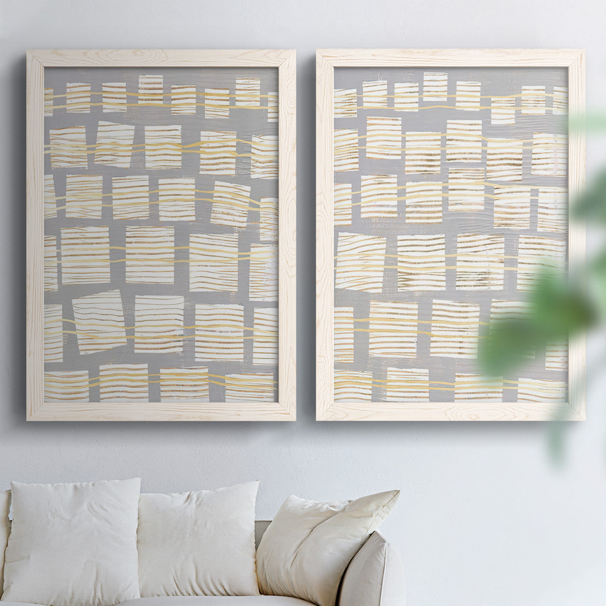 Networks I - Barnwood Framed Canvas Set