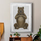 Bear and Hand Heart - Modern Framed Canvas Print