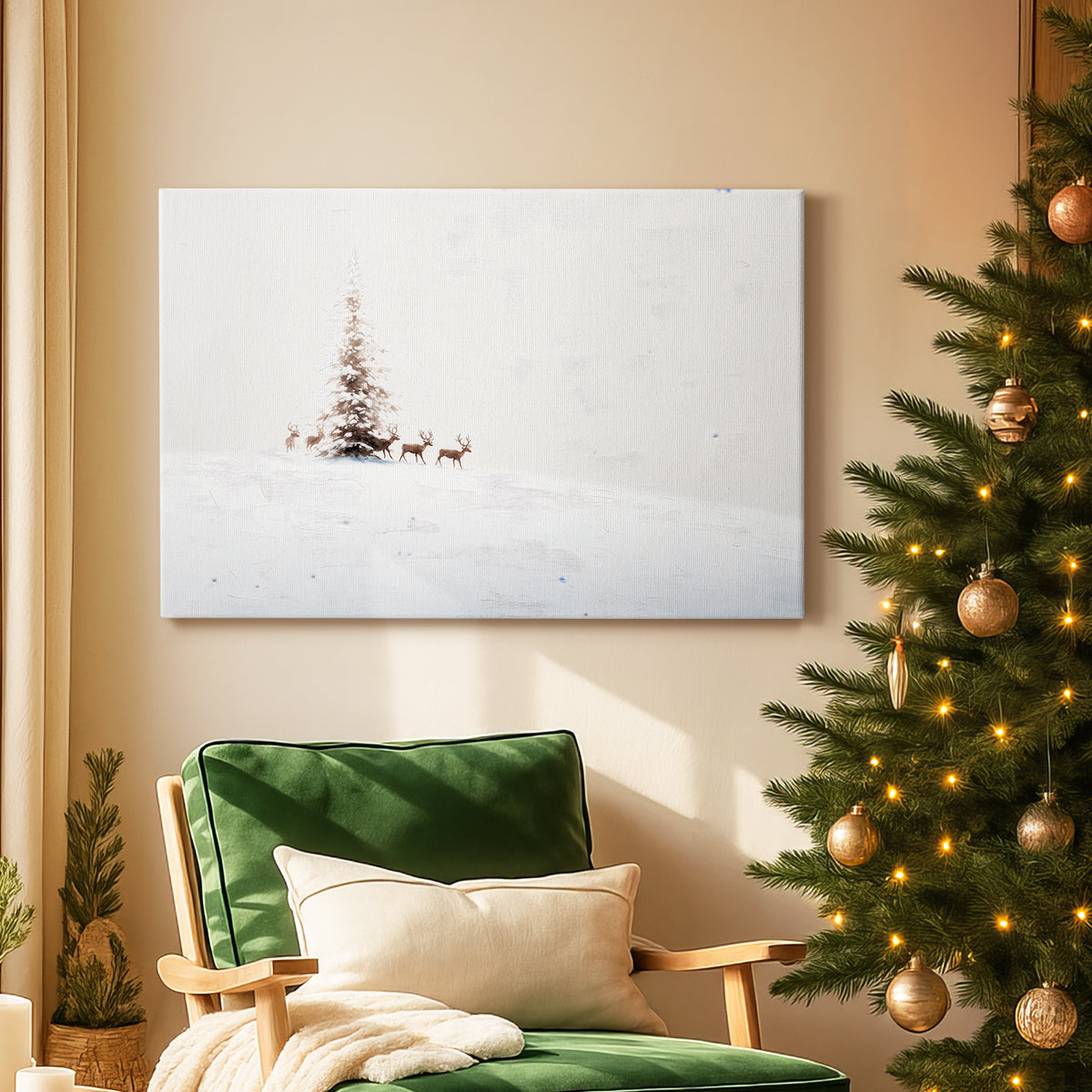 Frostlit Stillness - Canvas Art Print