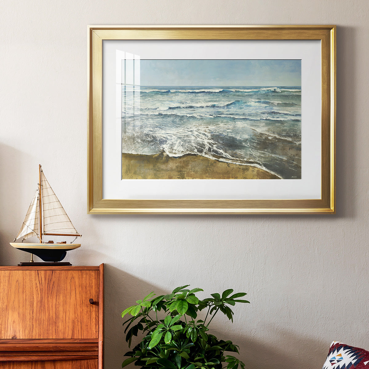 BEACHCOMBING Premium Framed Print - Ready to Hang