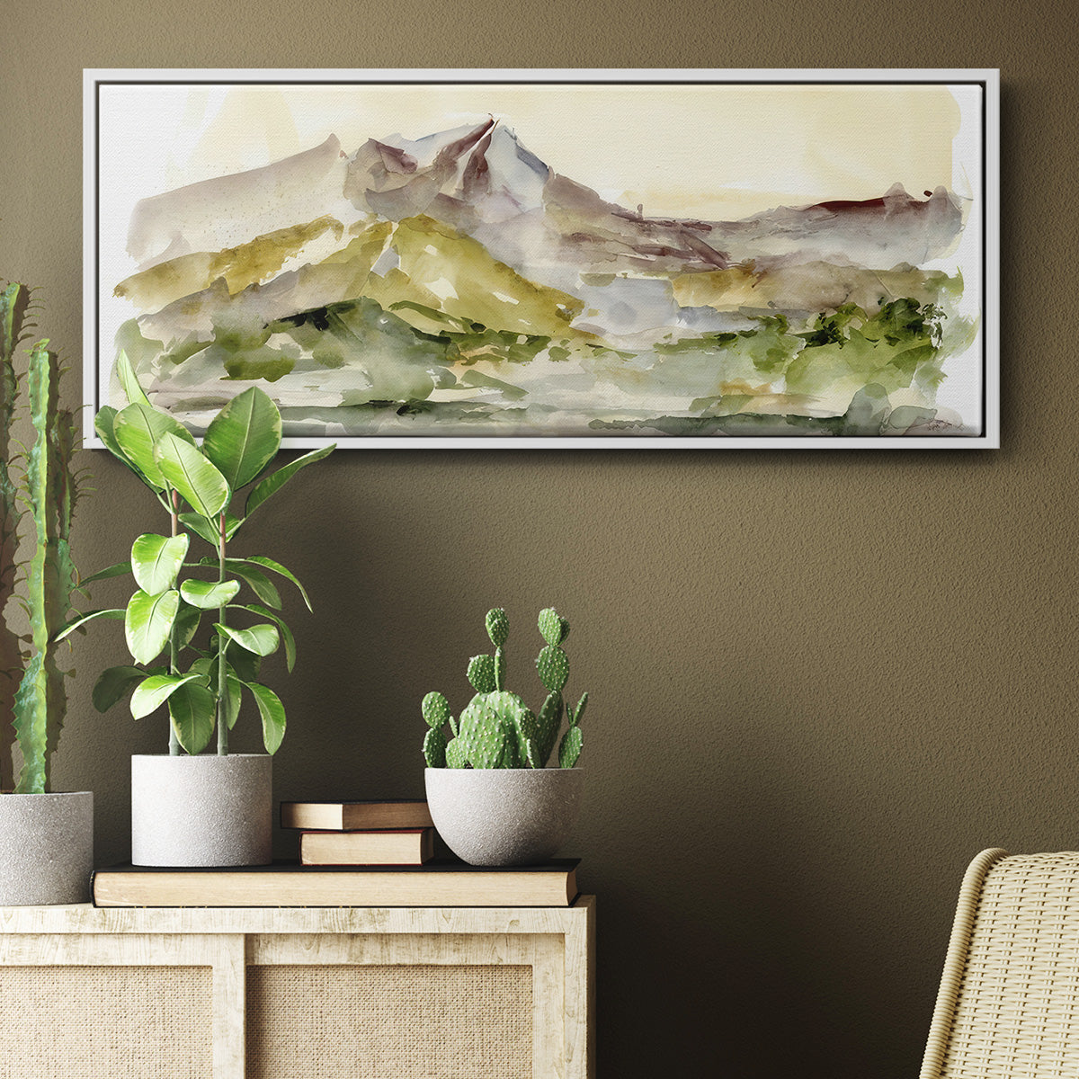 Plum Ridge I - Floater Framed Canvas Print