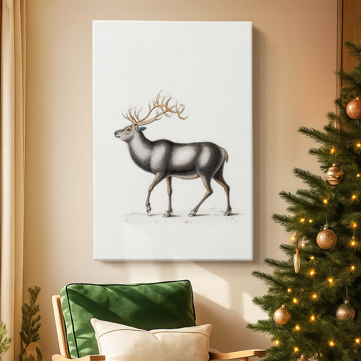 Eve of Frostlit Nativity - Canvas Art Print