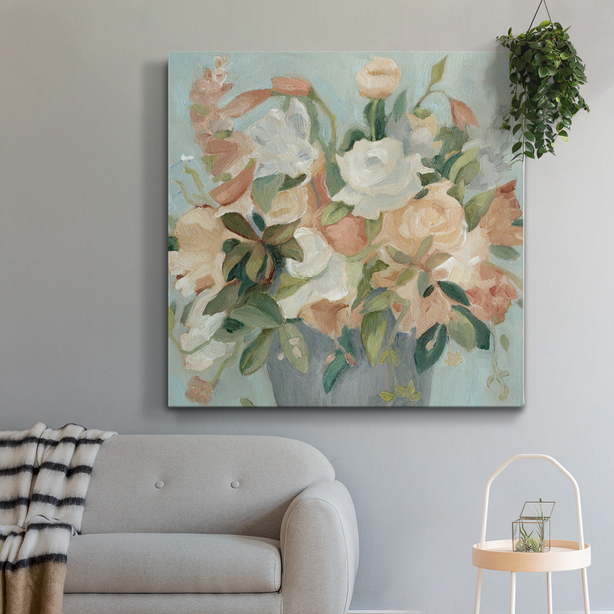Soft Pastel Bouquet II - Canvas Art Print
