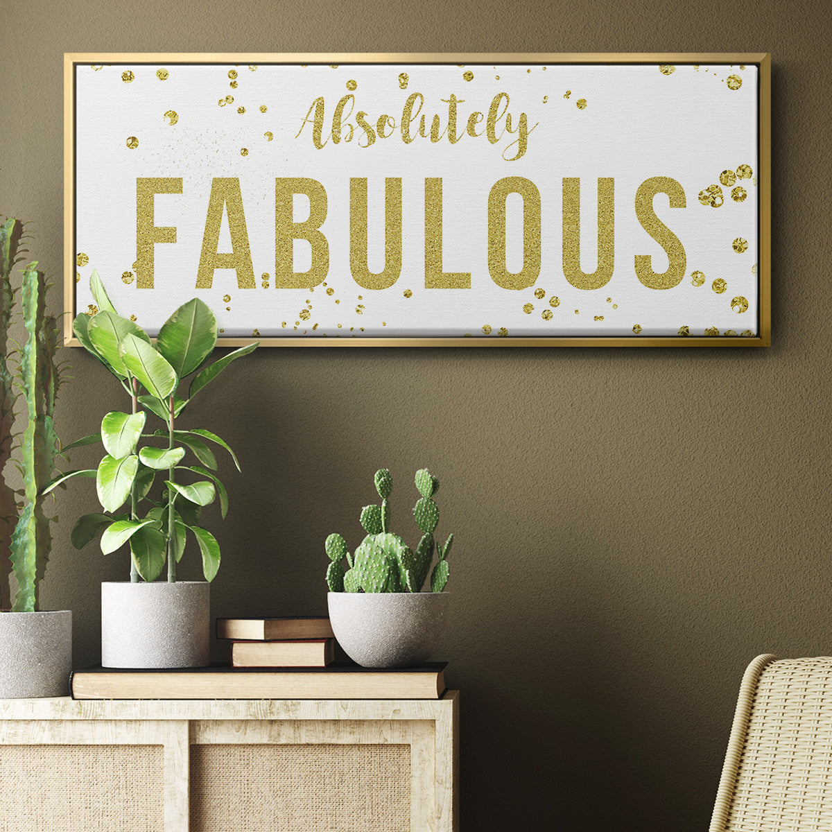 Fabulous - Floater Framed Canvas Print
