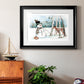 Snow Friends - Modern Framed Art Print