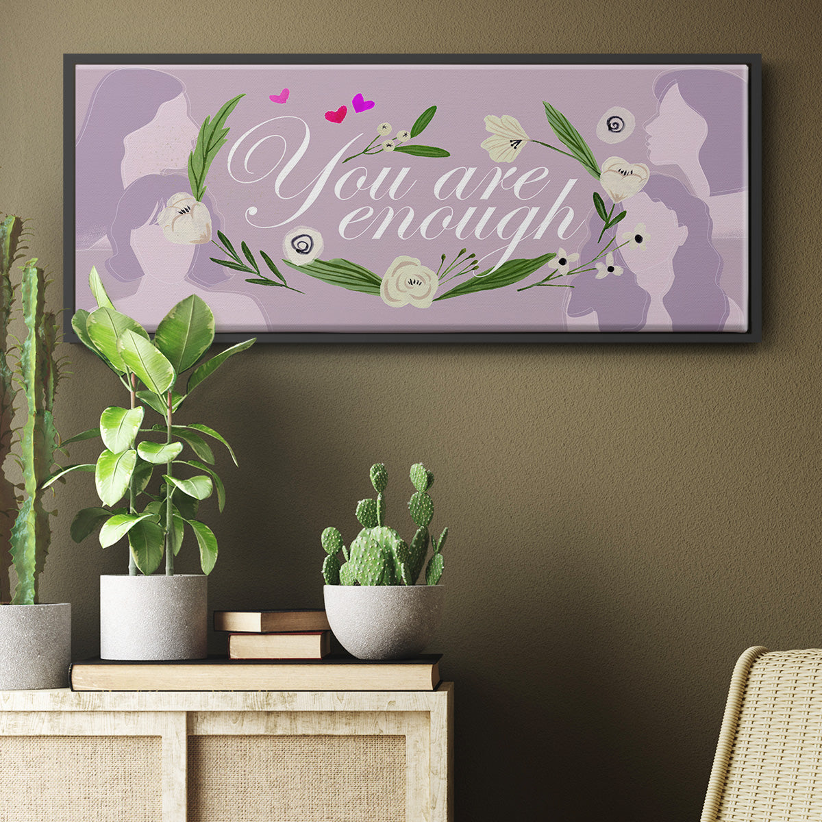 Happy Galentine's Day Collection D - Floater Framed Canvas Print