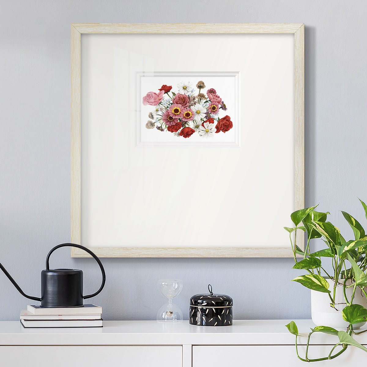 Modern Arrangement III Premium Framed Print Double Matboard