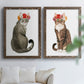 Flower Crown Cats I - Premium Framed Canvas 2 Piece Set - Ready to Hang