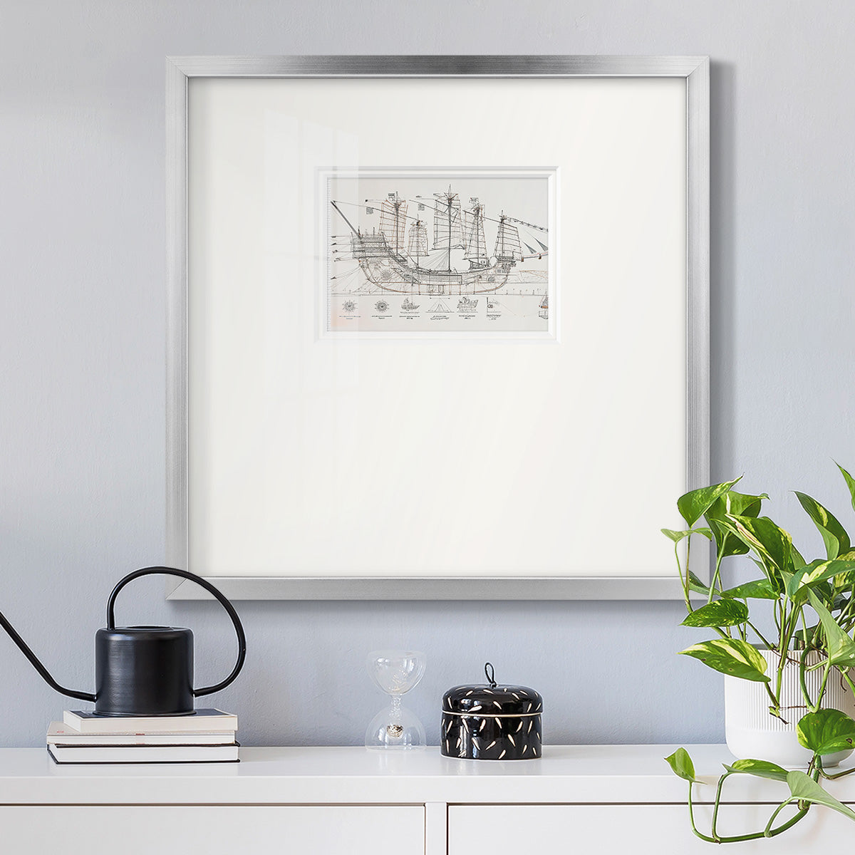 Frigate III Premium Framed Print Double Matboard