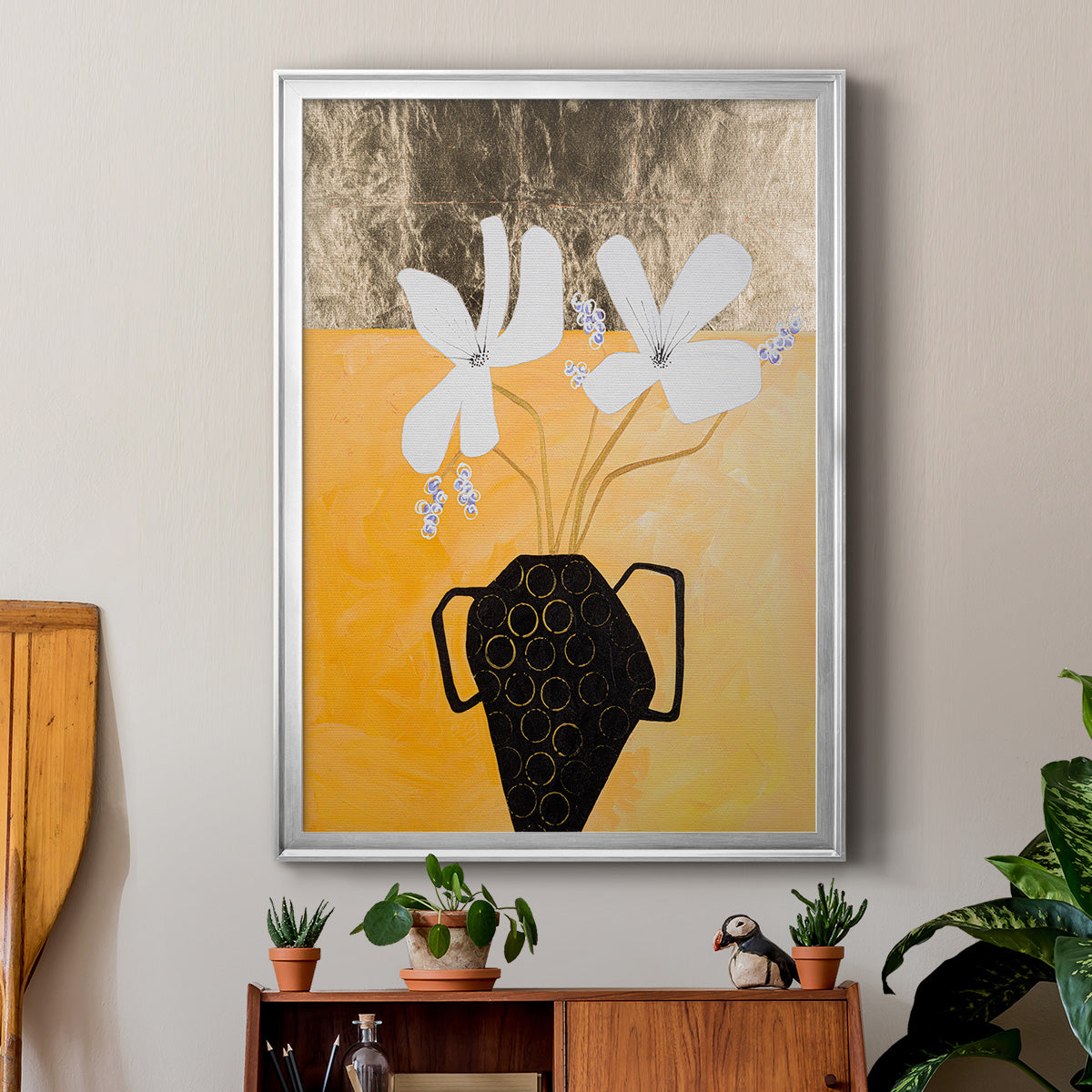 Enjoying the Company We Keep II - Modern Framed Canvas Print