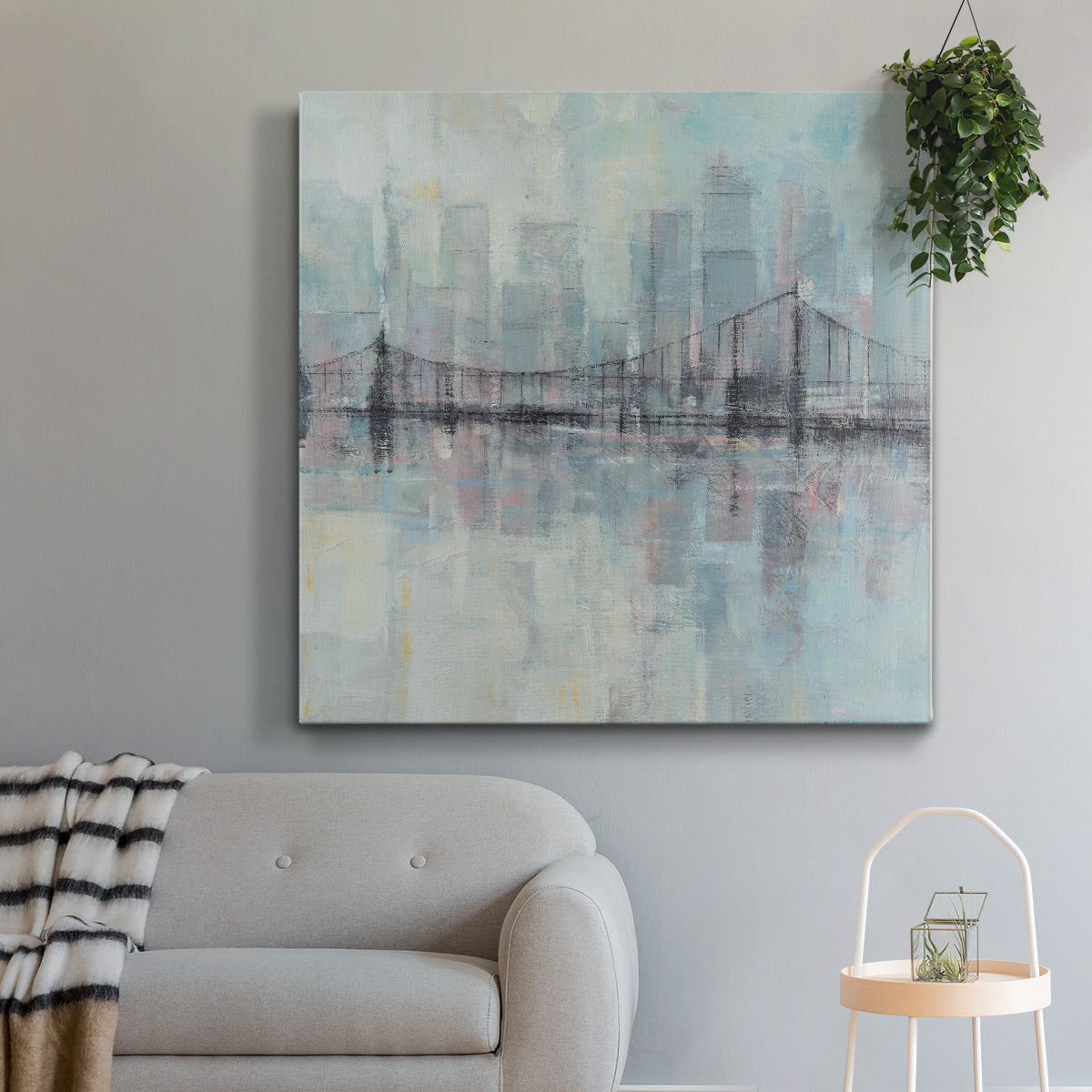 Pastel Cityscape II - Canvas Art Print