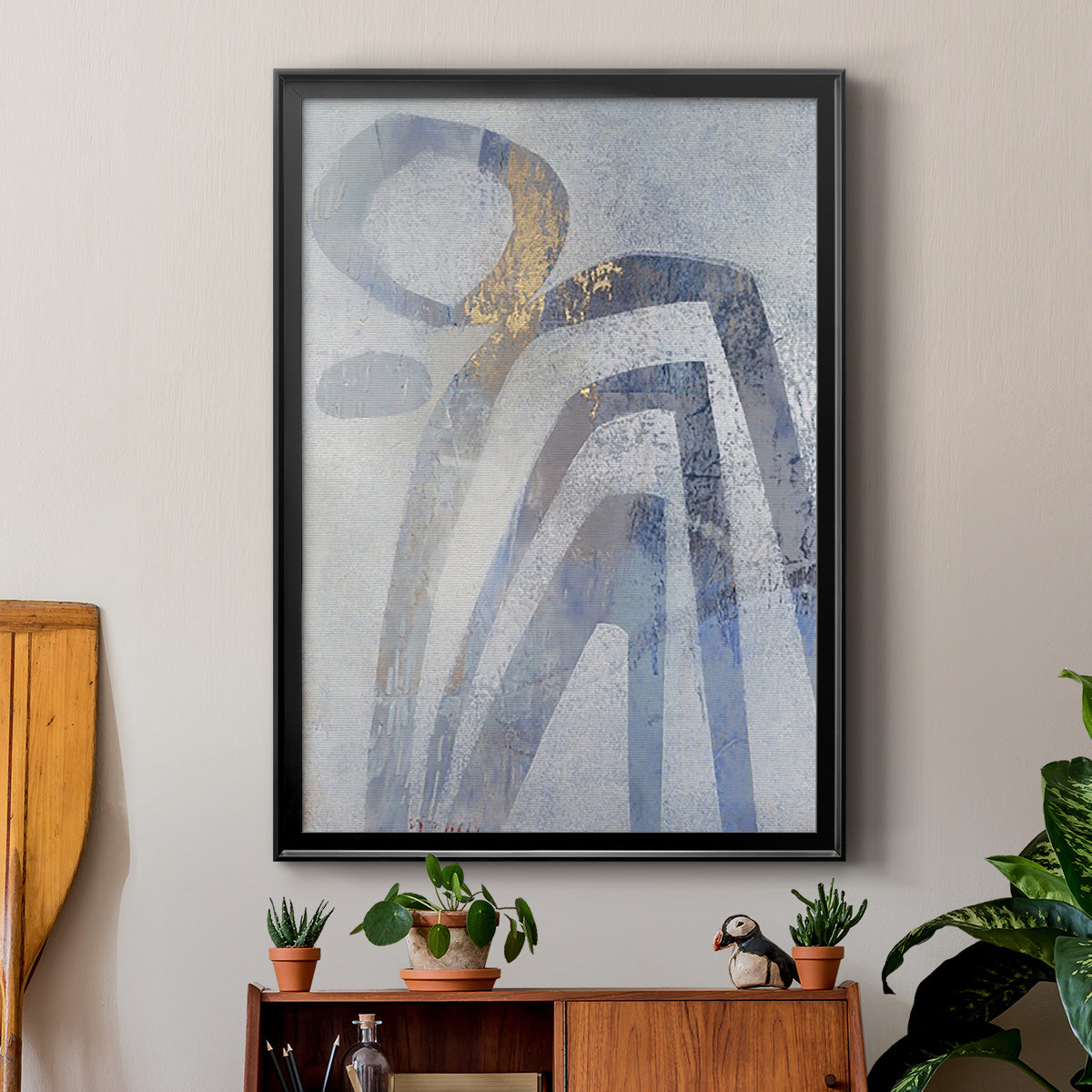 Linx IV - Modern Framed Canvas Print