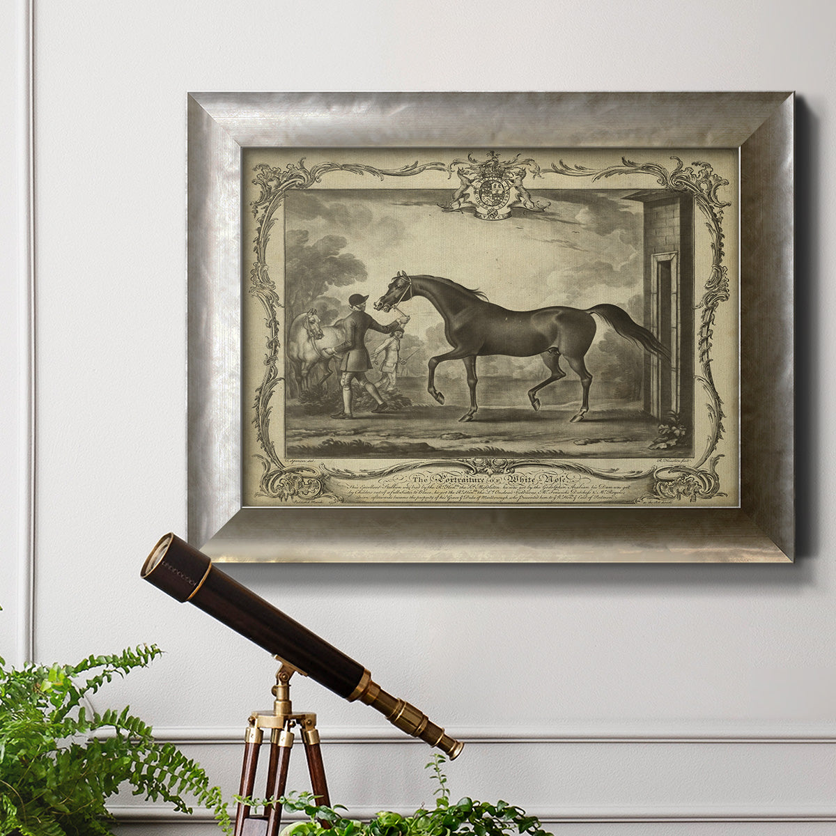 Distinguished Horses IV Premium Framed Canvas- Ready to Hang