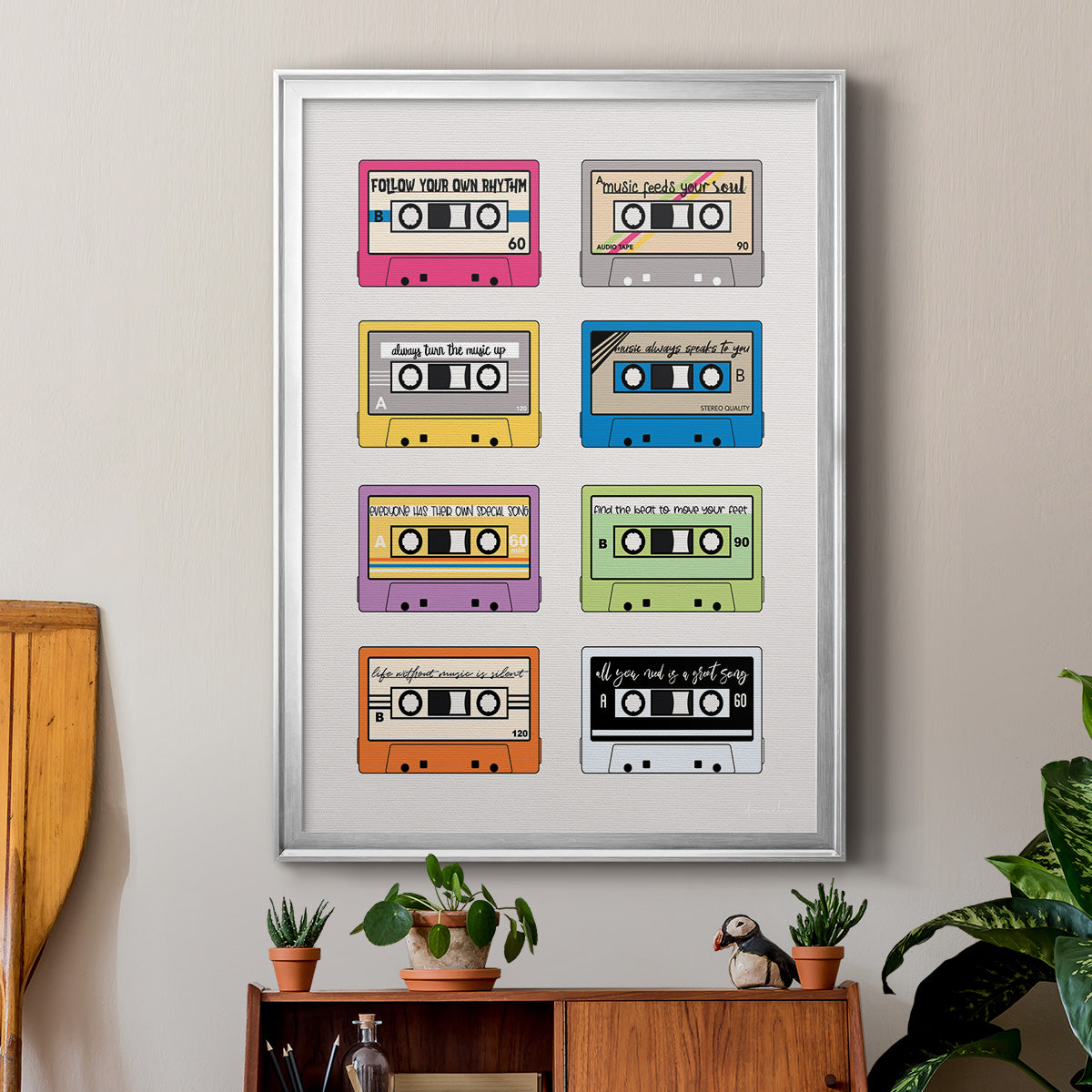 Musical Inspiration - Modern Framed Canvas Print