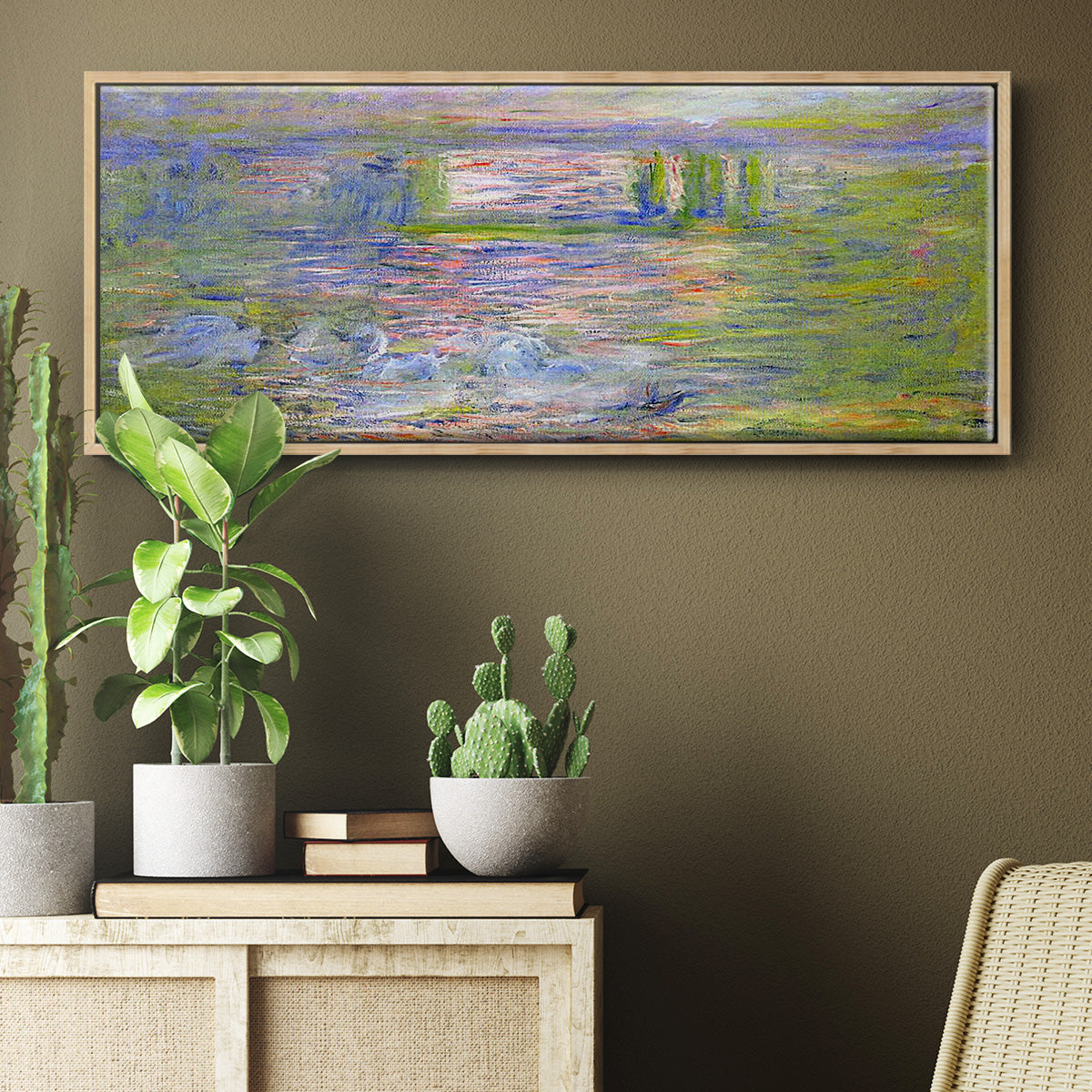 Charing Cross Bridge - Floater Framed Canvas Print