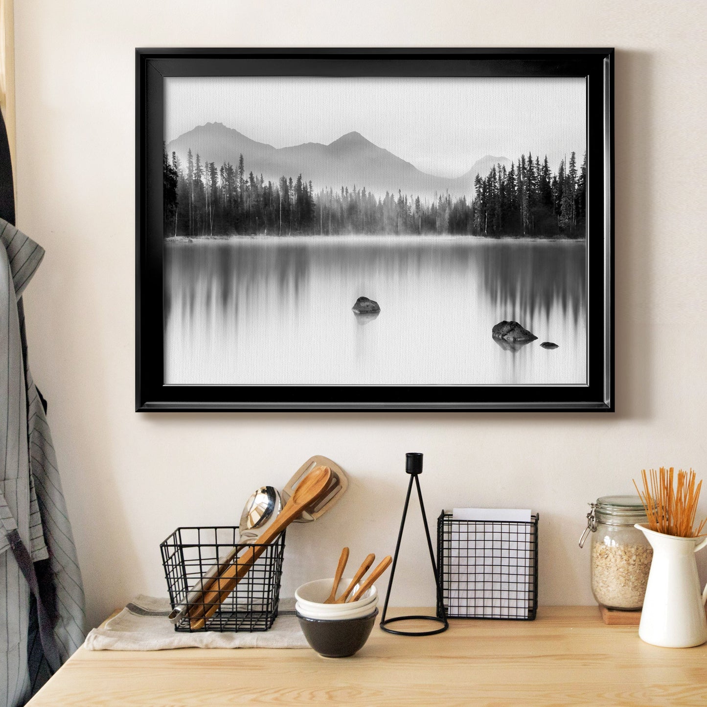 Mountain Reflection Premium Classic Framed Canvas - Ready to Hang