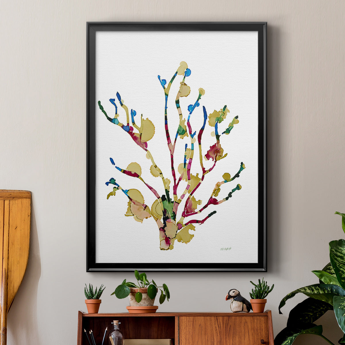 Sea Coral III - Modern Framed Canvas Print