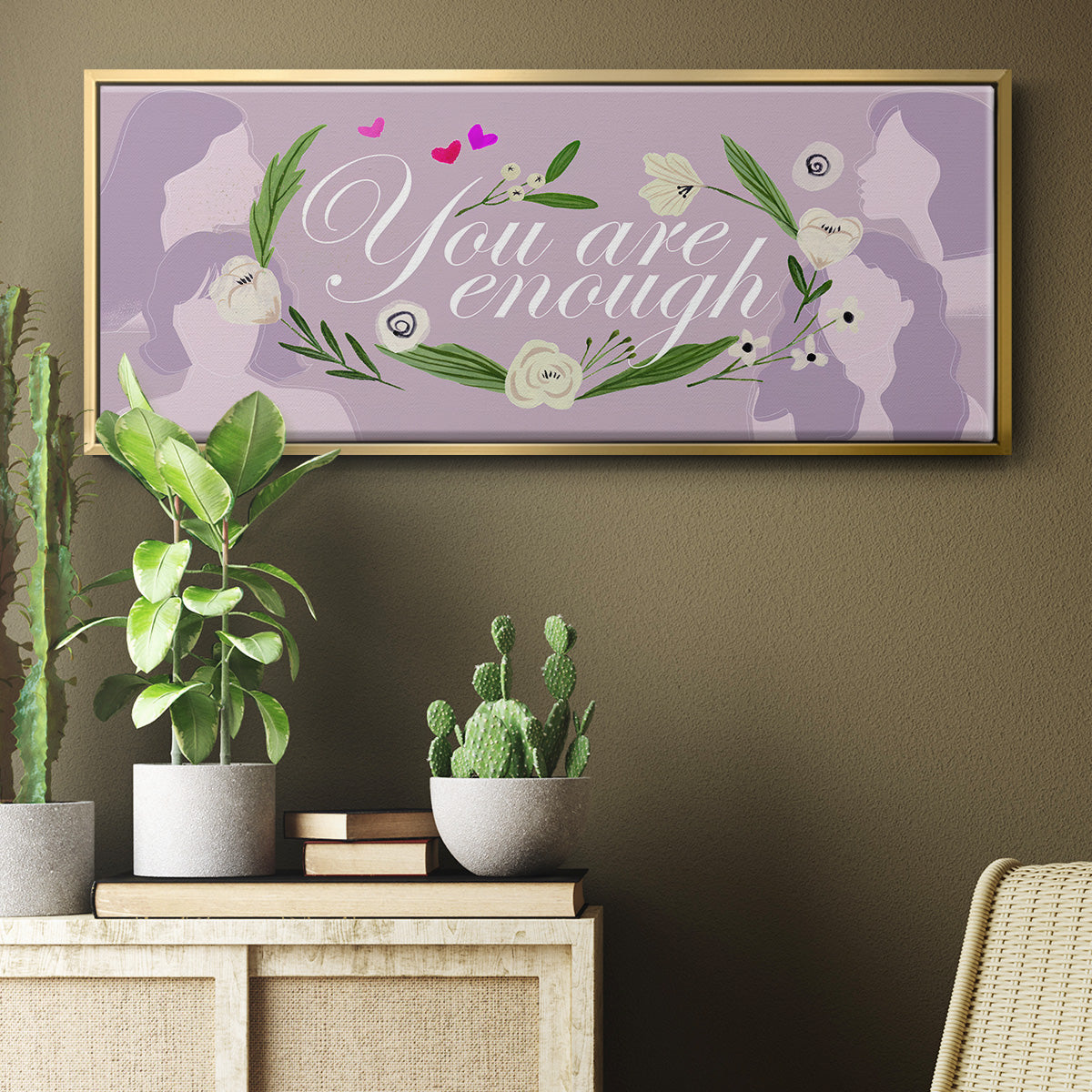 Happy Galentine's Day Collection D - Floater Framed Canvas Print