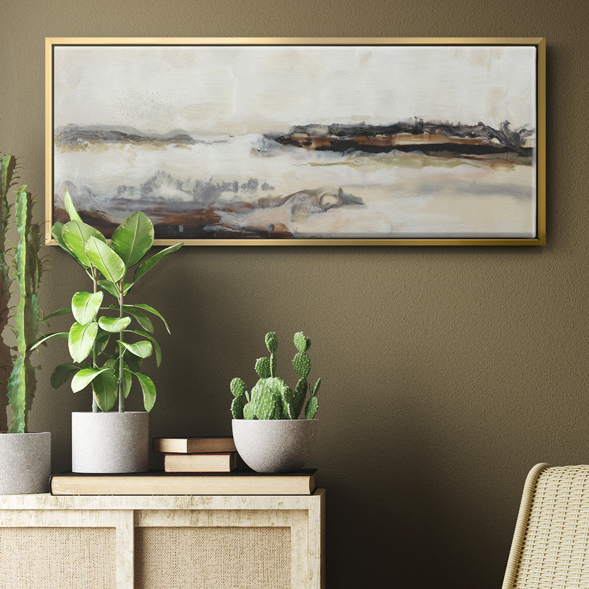 Joyful Horizon II - Floater Framed Canvas Print