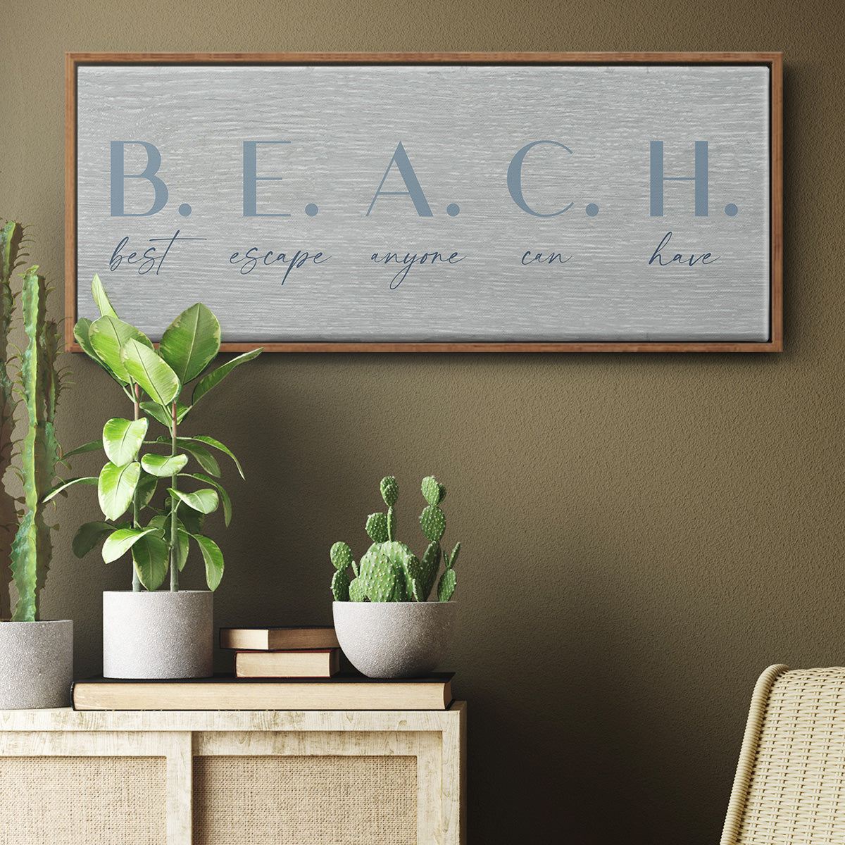 Best Escape - Floater Framed Canvas Print