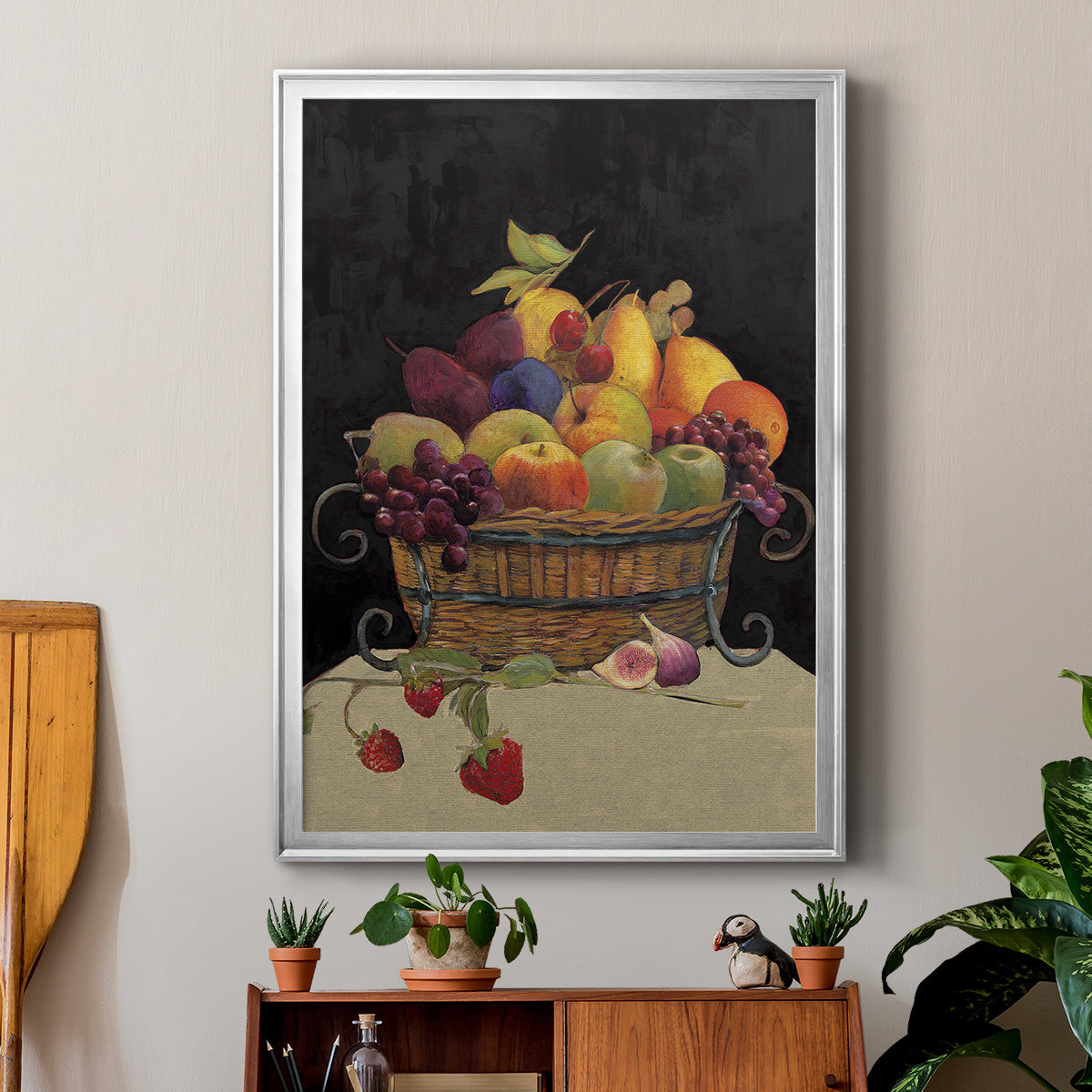 Fruit Basket I Revisit - Modern Framed Canvas Print