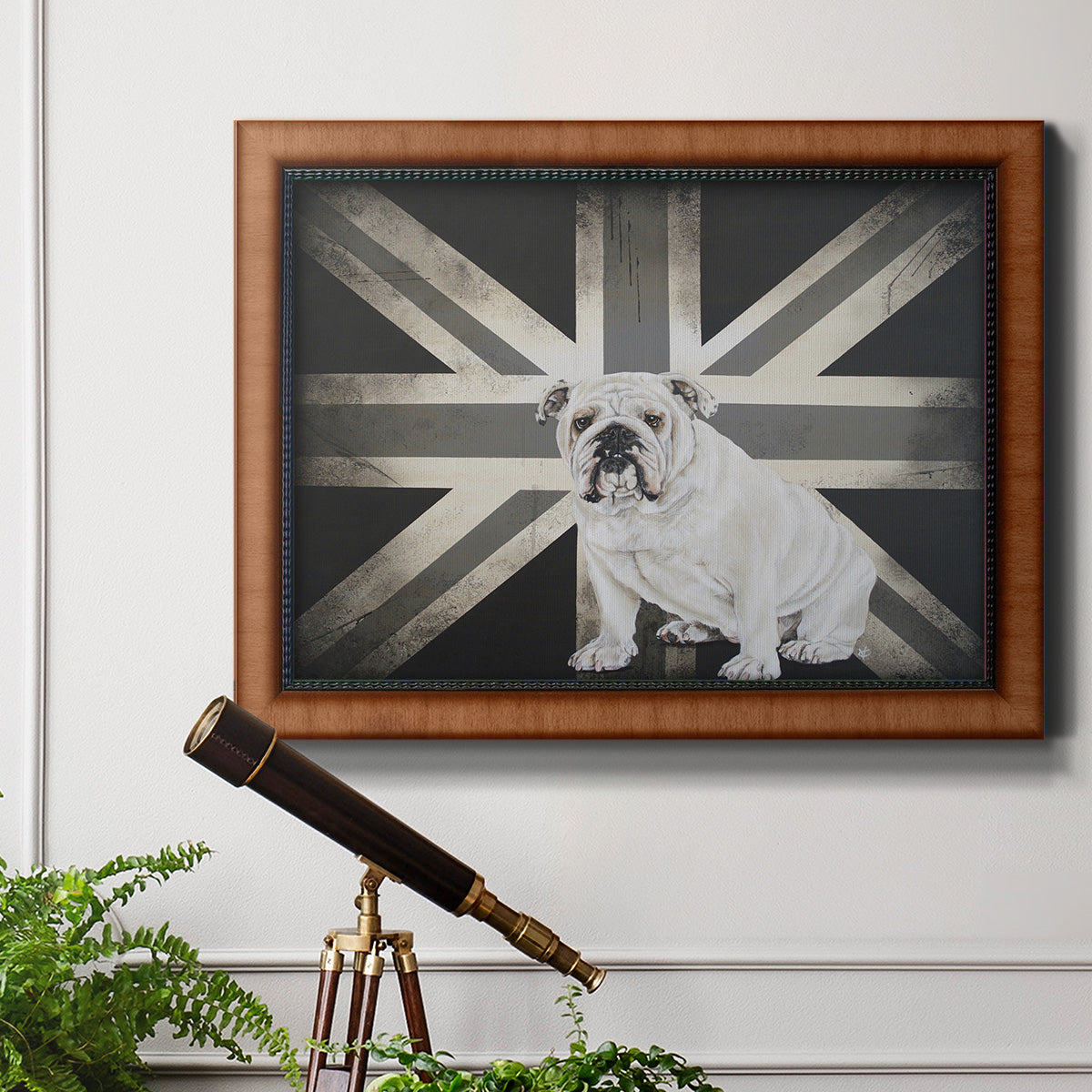 Best of British B&W Premium Framed Canvas- Ready to Hang