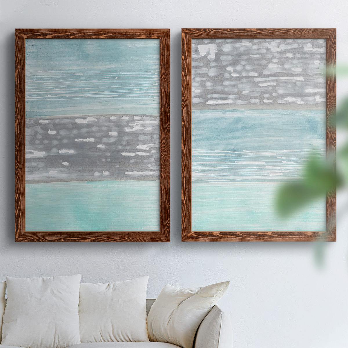 Hydrusphere I - Premium Framed Canvas 2 Piece Set - Ready to Hang