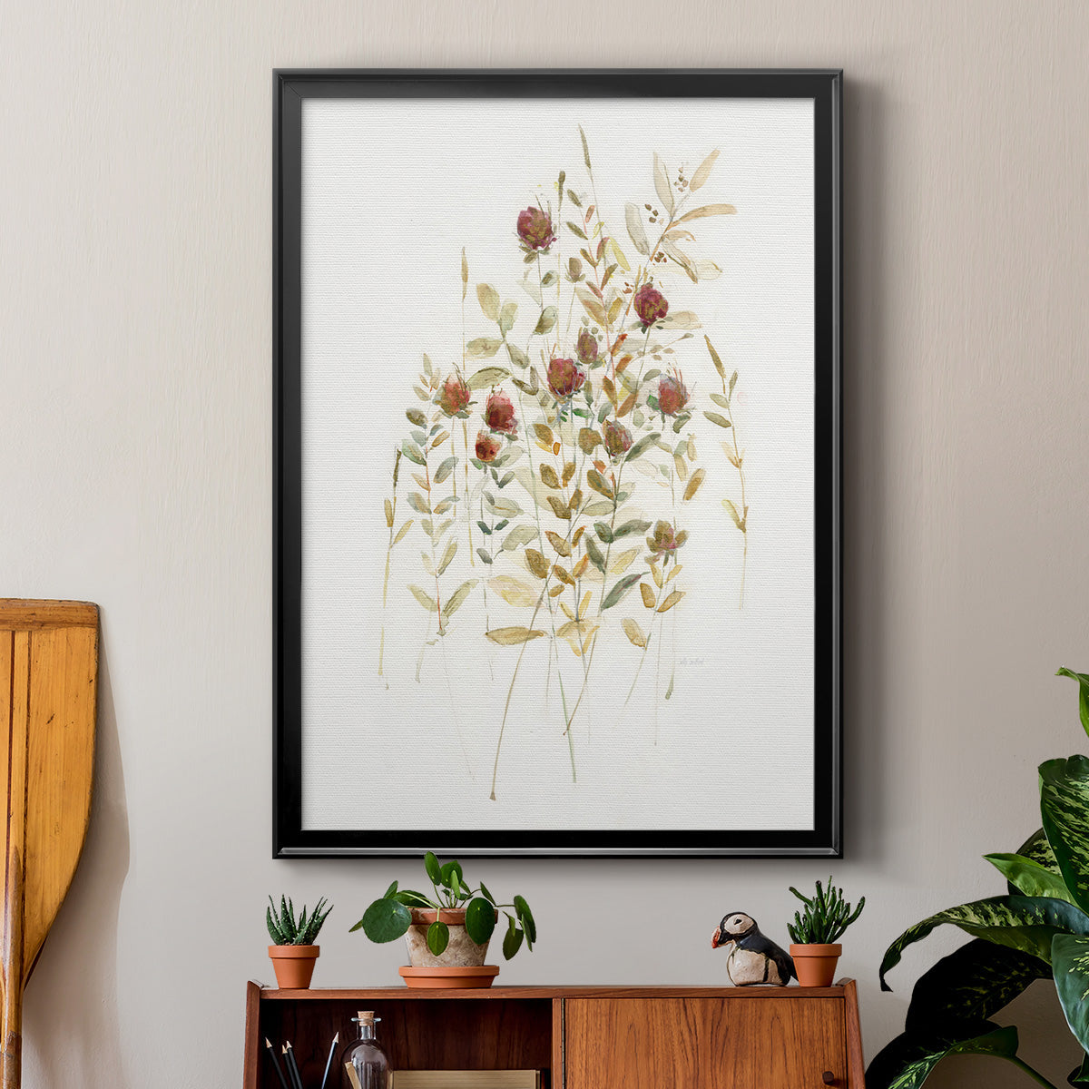 Wildflower Breeze I - Modern Framed Canvas Print