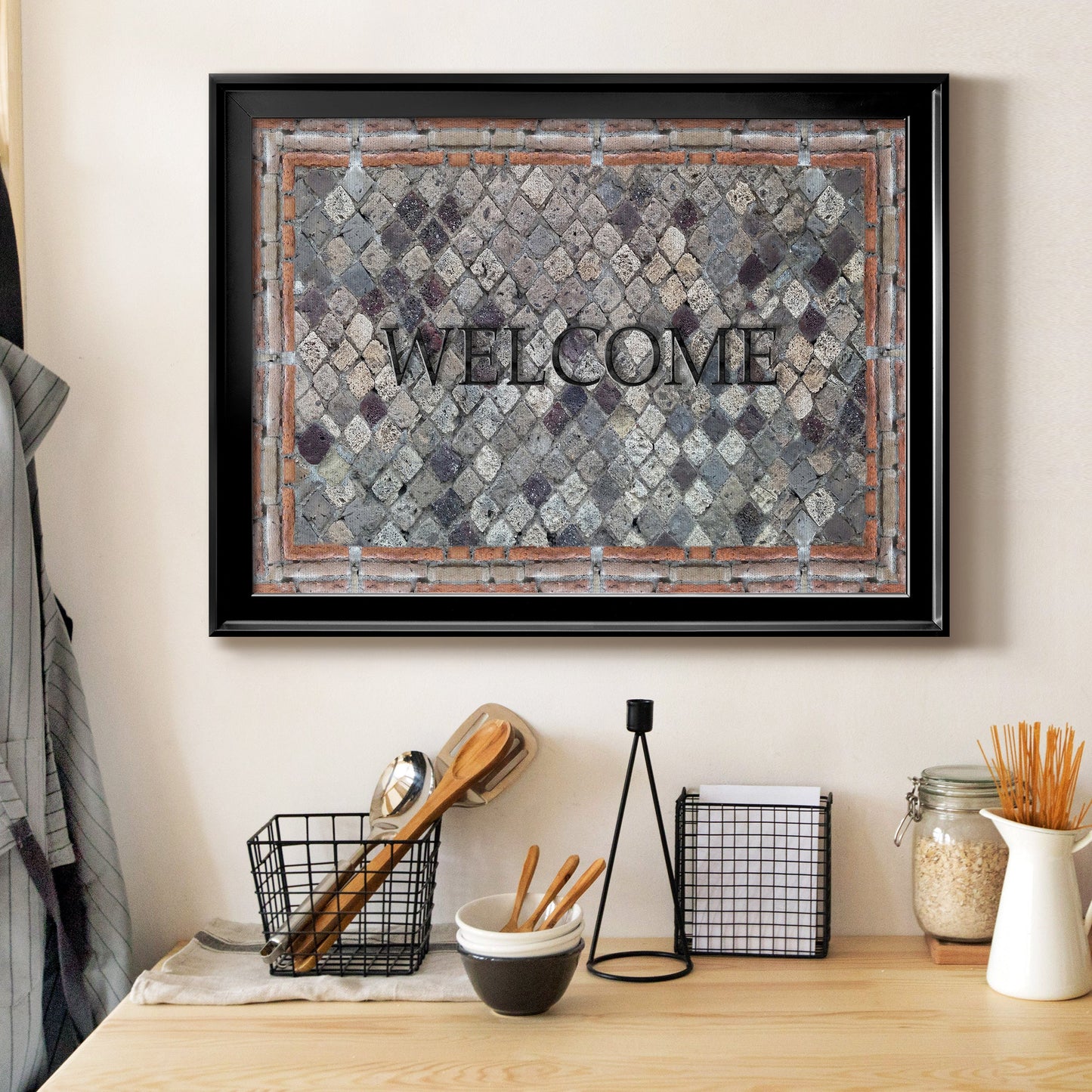 Pompeii Welcome Premium Classic Framed Canvas - Ready to Hang