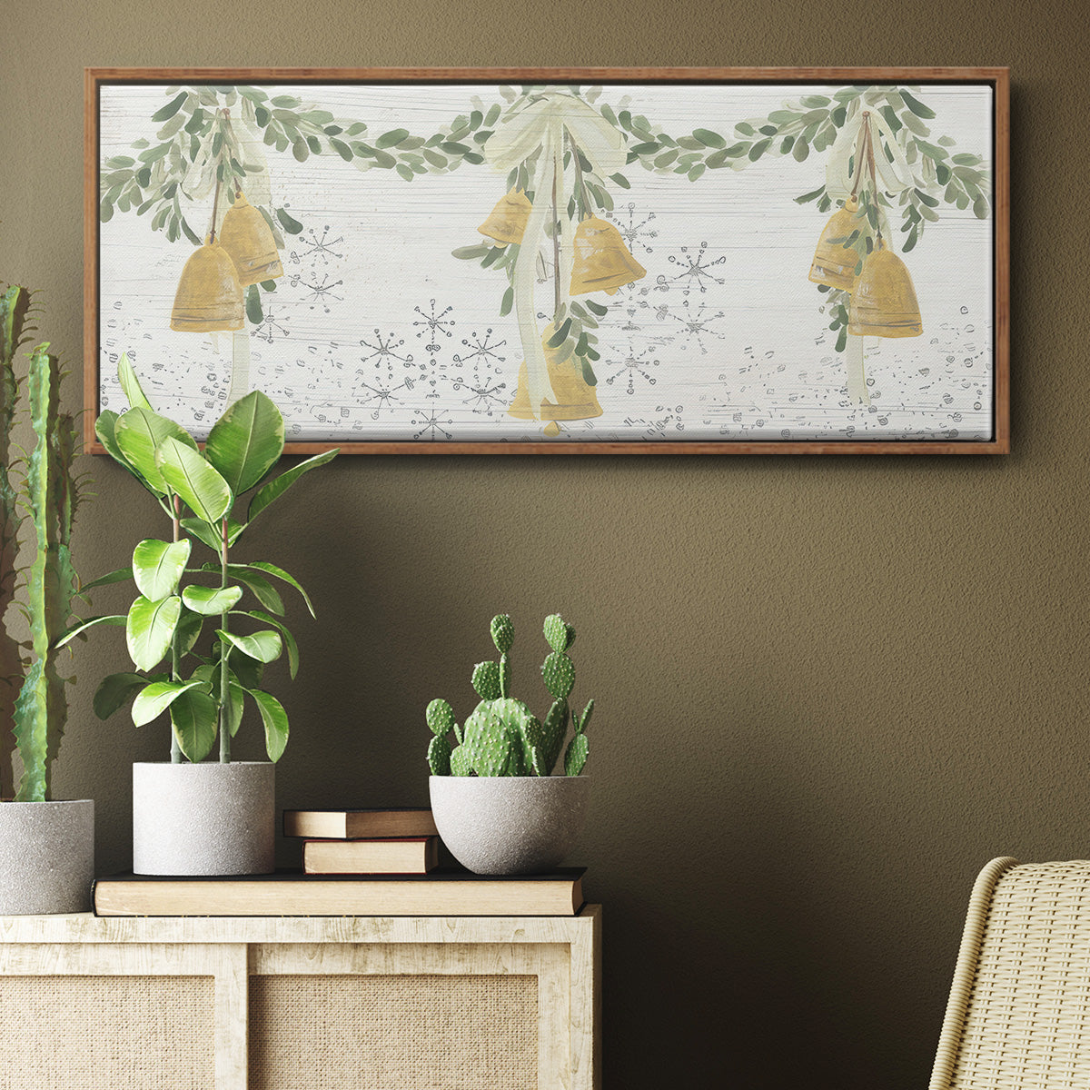 Holiday Bells - Floater Framed Canvas Print