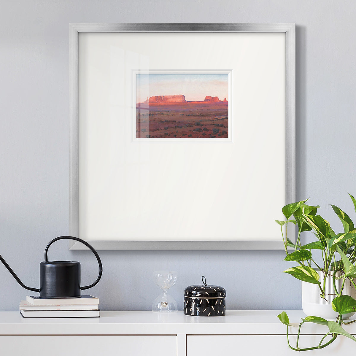 Red Rocks at Dusk I Premium Framed Print Double Matboard