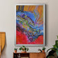 Vibrant Flow II - Modern Framed Canvas Print