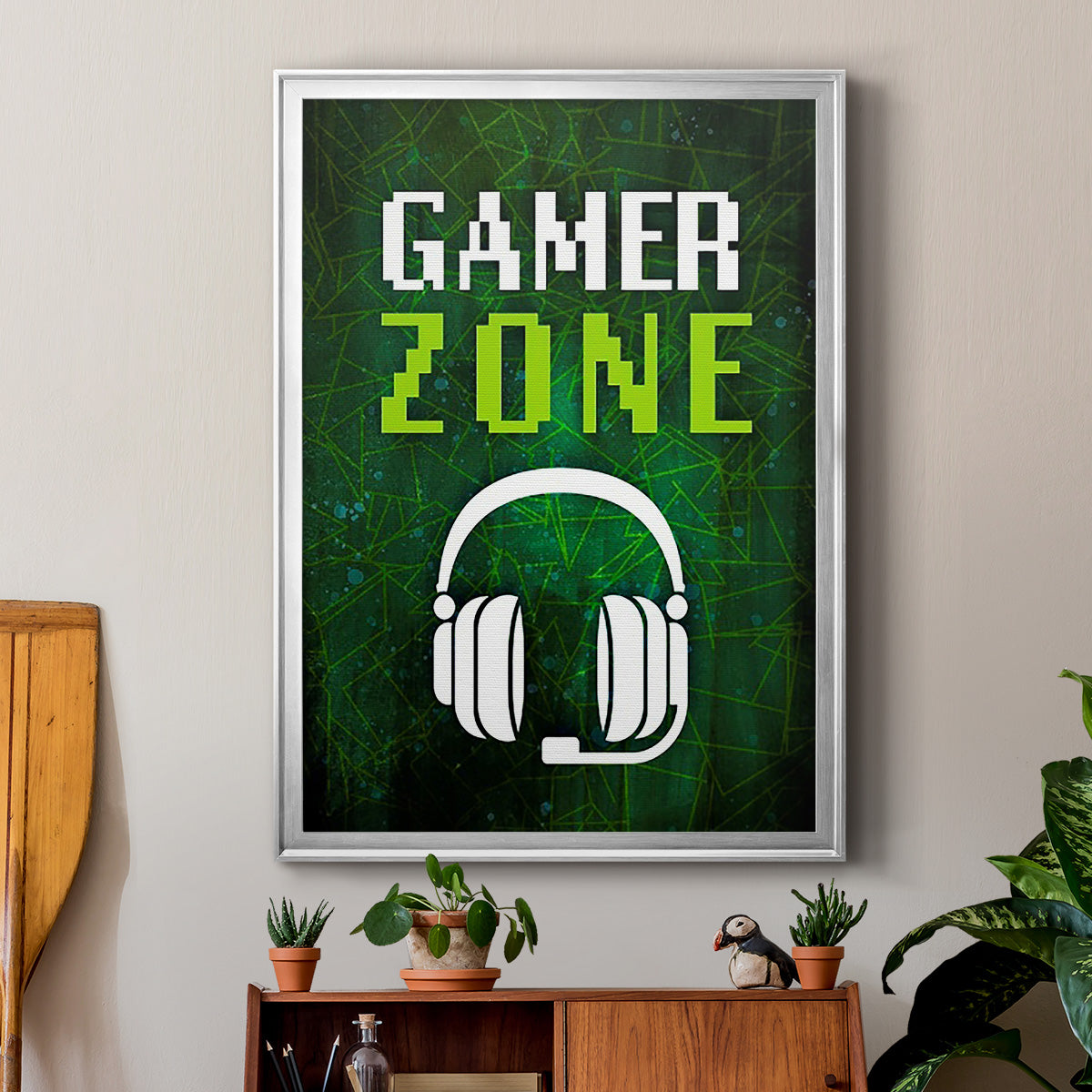 It's Game On IV - Modern Framed Canvas Print