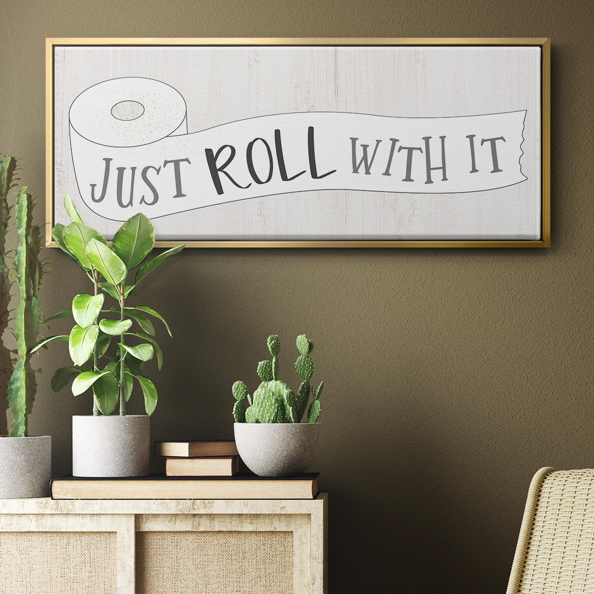 Just Roll - Floater Framed Canvas Print