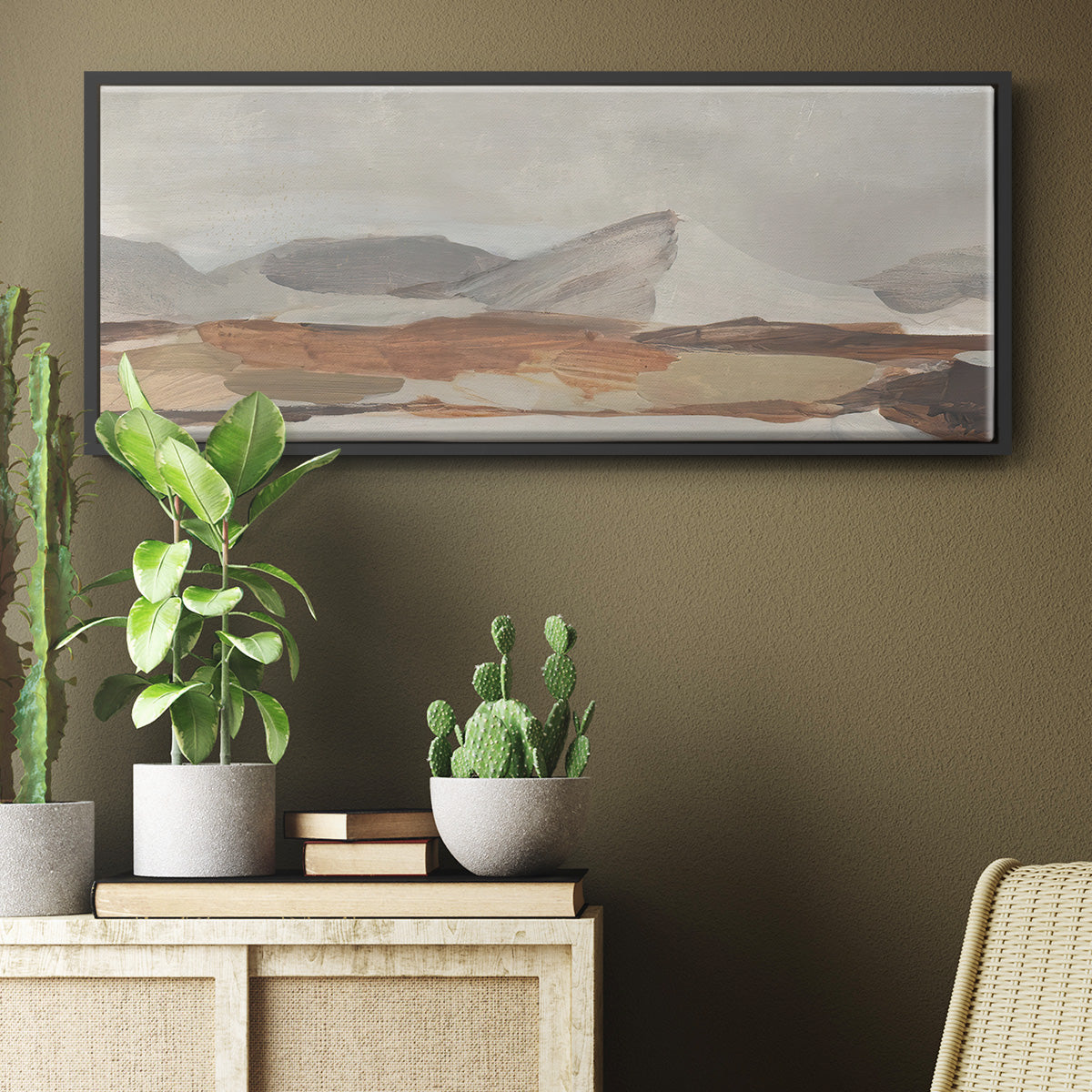 Dusky Mountain II - Floater Framed Canvas Print