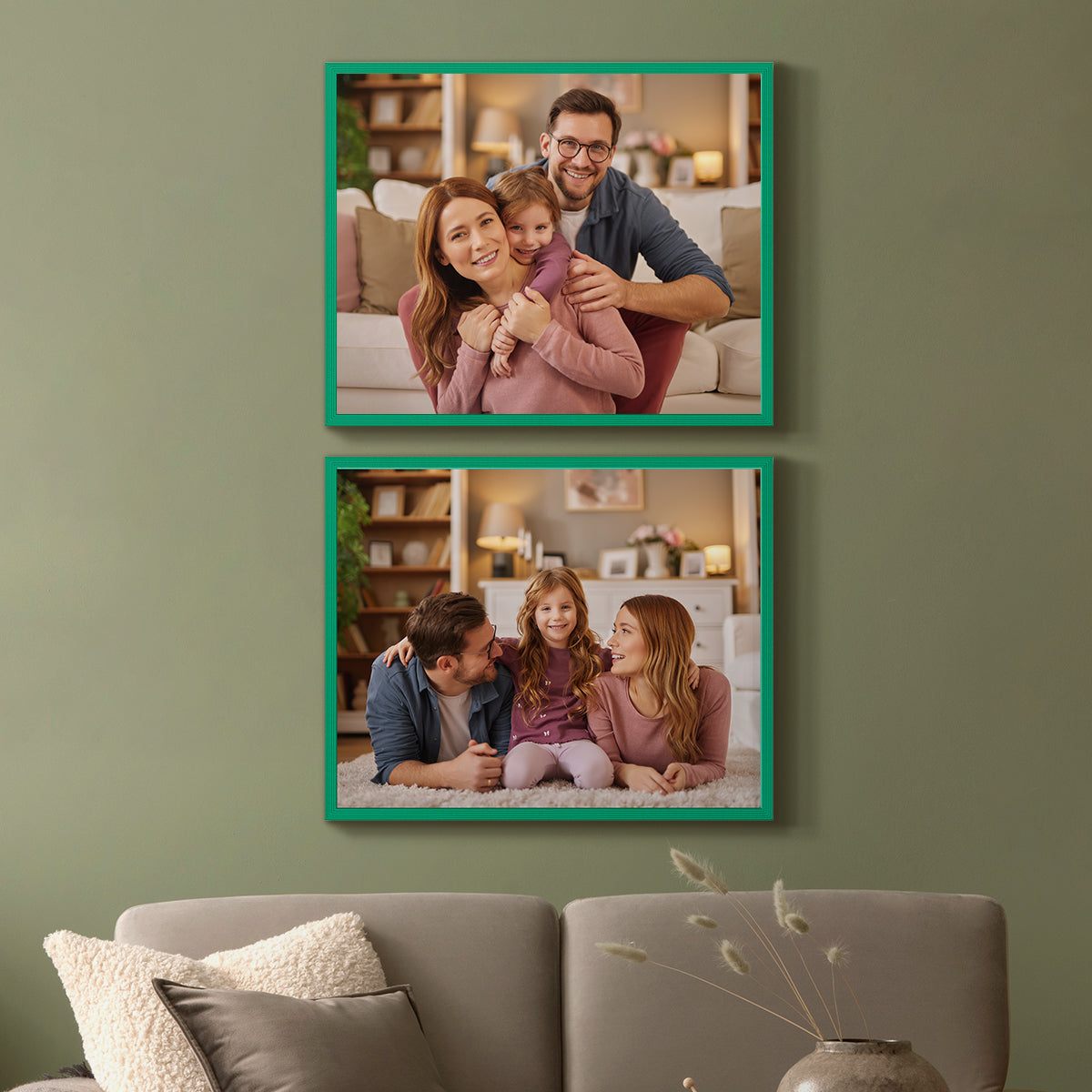 Set of 2 Restickable Custom Framed Photos - 20" x 16"