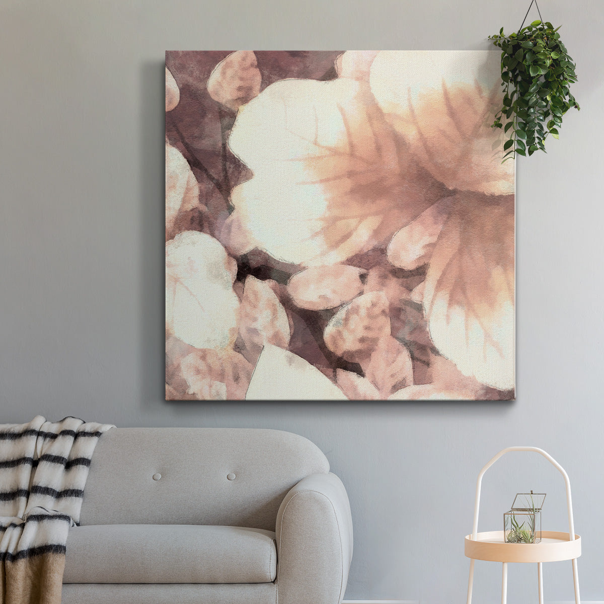 Custom Ocean Cameo I - Canvas Art Print