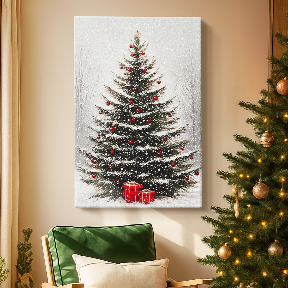 Dawn of Snowwhite Midwinter - Canvas Art Print