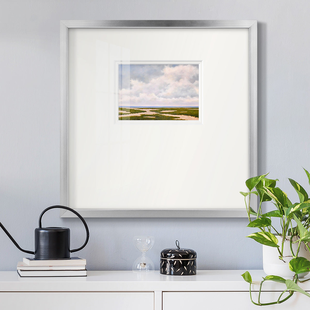 Beach Dunes Premium Framed Print Double Matboard