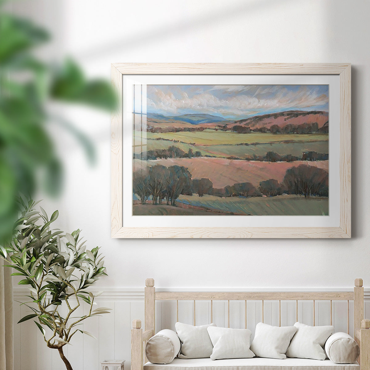 Hilly Countryside I - Barnwood Framed Art Print