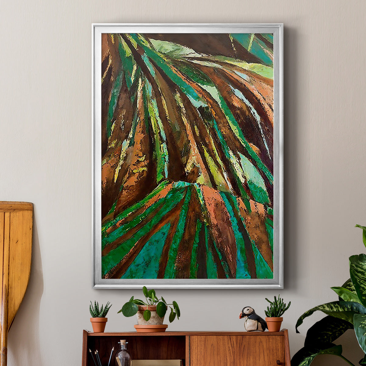 Las Palmas II - Modern Framed Canvas Print