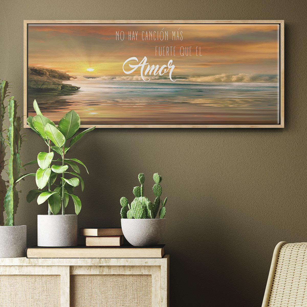 Amor - Floater Framed Canvas Print