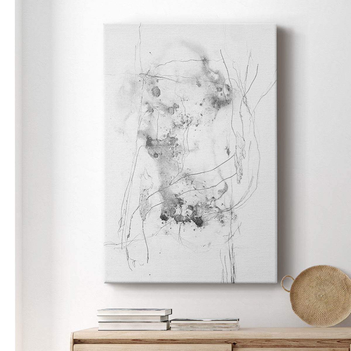 Graphite Abstract IV - Canvas Art Print