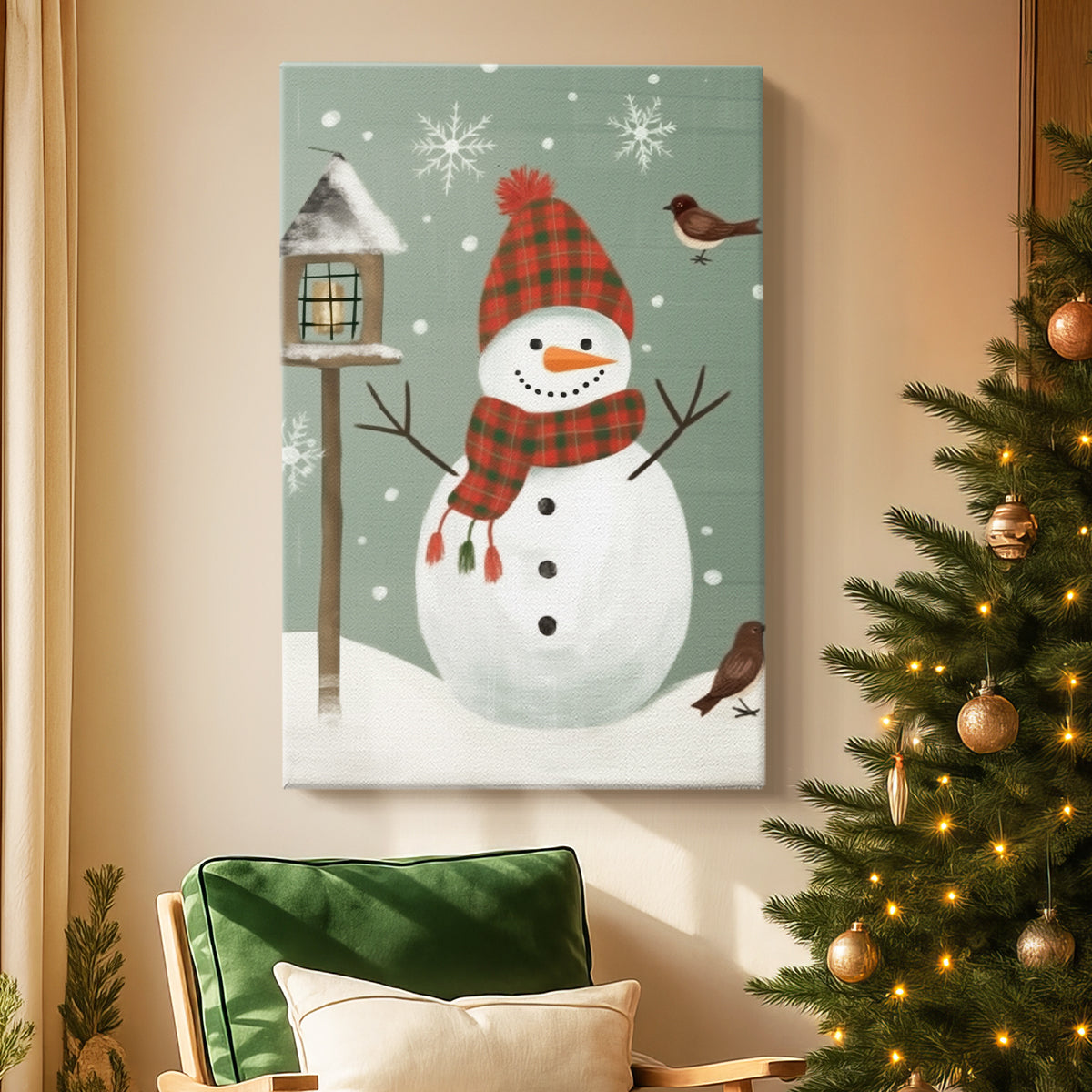 Pearled Eve Hearth - Canvas Art Print