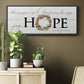 Joy Hope and Peace - Floater Framed Canvas Print