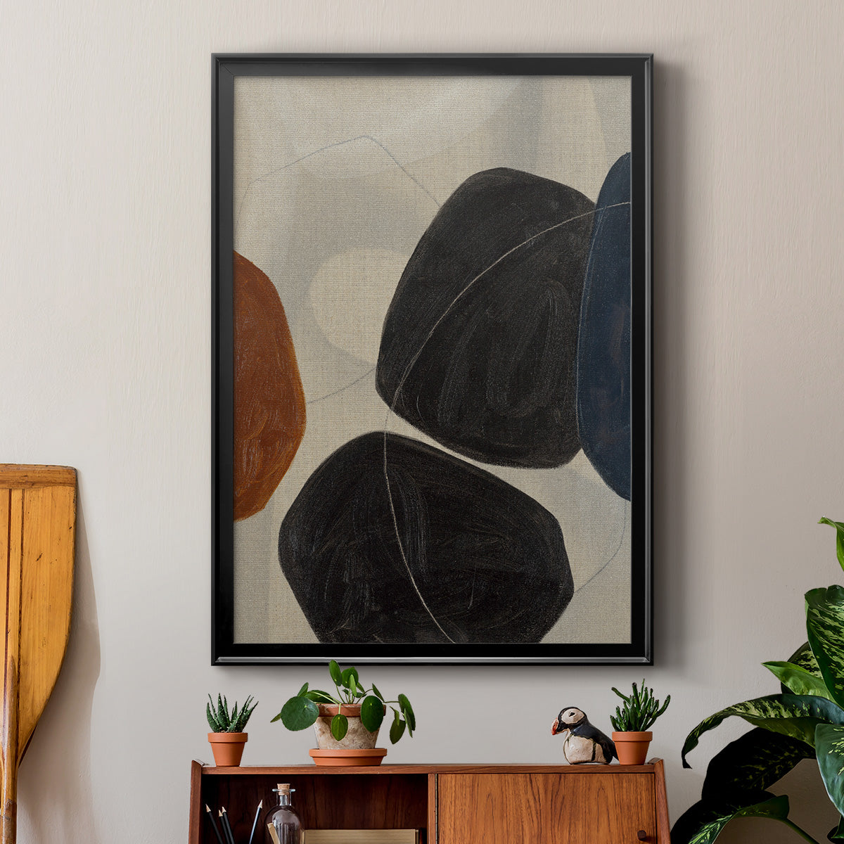 Gravity I - Modern Framed Canvas Print